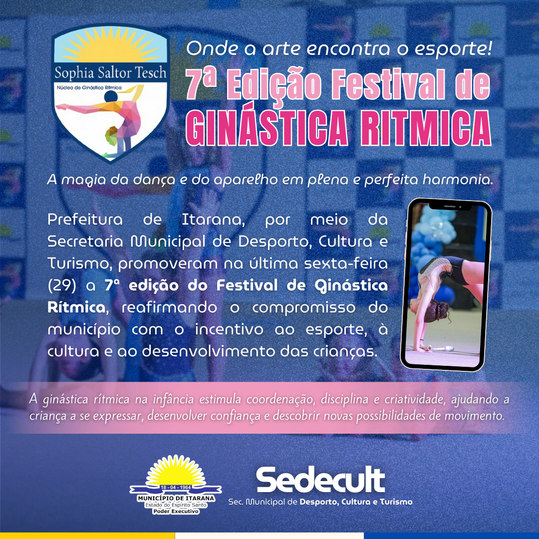 7º Festival de Ginástica Rítmica encanta o público em Itarana