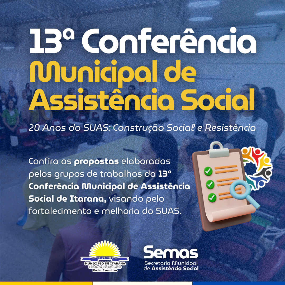 Itarana realiza a 13ª Conferência Municipal de Assistência Social