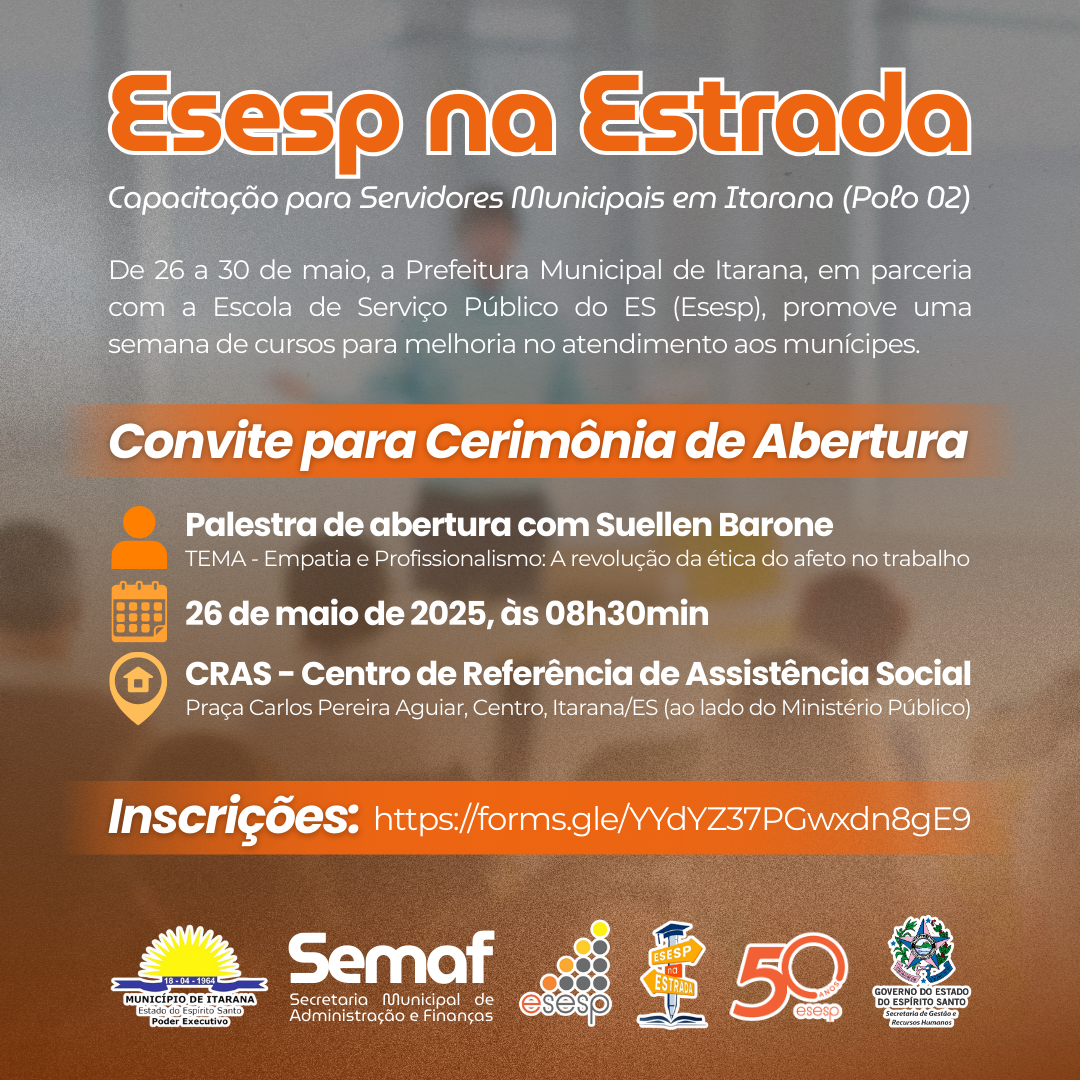 Itarana será sede da 2ª parada do projeto Esesp na Estrada 2025 Itarana será sede da 2ª parada do projeto Esesp na Estrada 2025